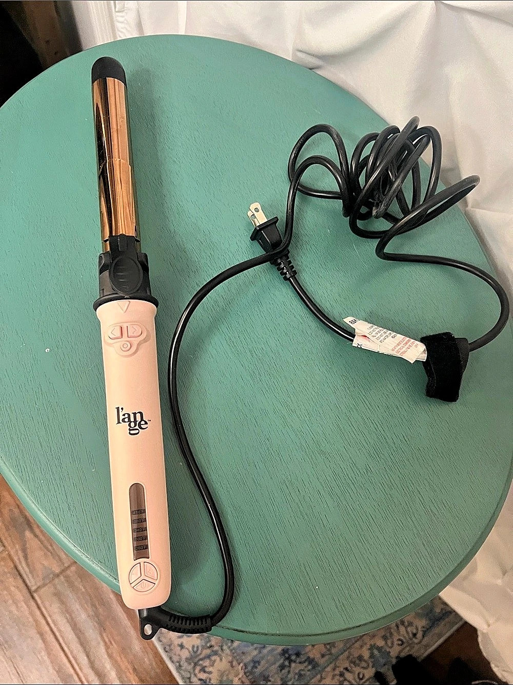 lan'ge Le Pratique Titanium Curling Iron 26mm Pink Curling Iron